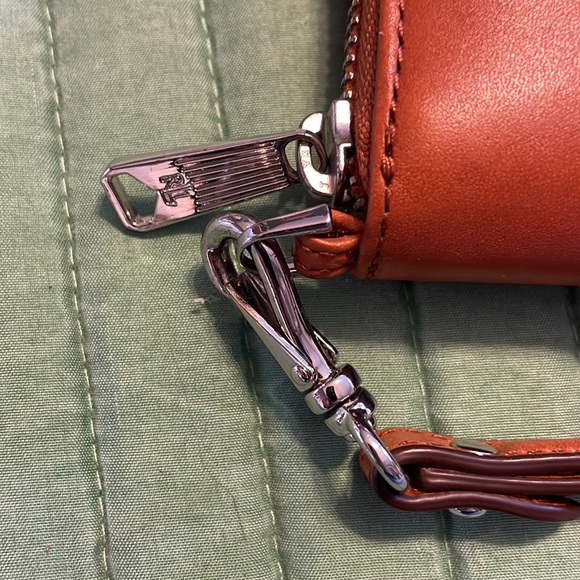 Lauren Ralph Lauren leather brown wristlet - Picture 3 of 6